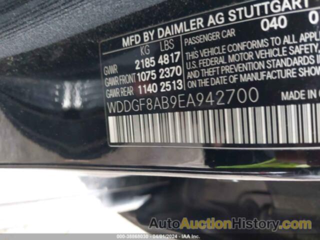 MERCEDES-BENZ C 300 LUXURY 4MATIC/SPORT 4MATIC, WDDGF8AB9EA942700