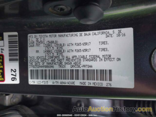 TOYOTA TACOMA TRD SPORT, 3TMBZ5DN4HM006846