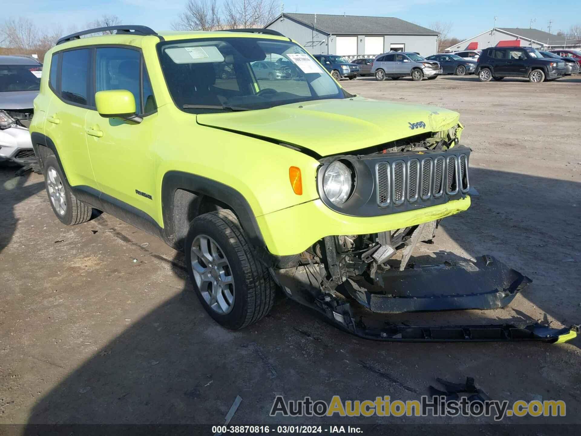 JEEP RENEGADE LATITUDE 4X4, ZACCJBBB5HPG27996