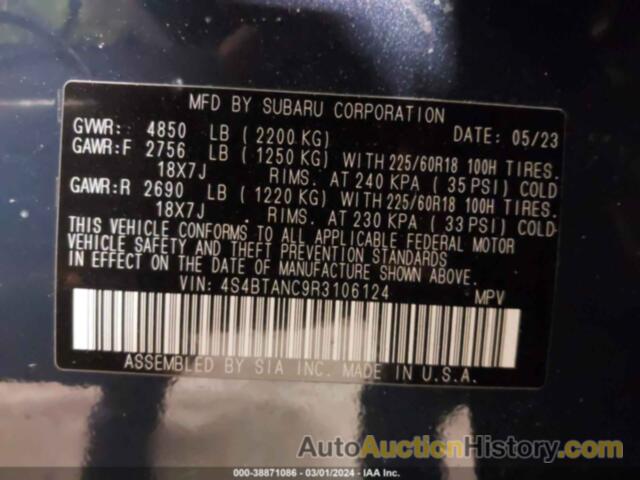 SUBARU OUTBACK LIMITED, 4S4BTANC9R3106124