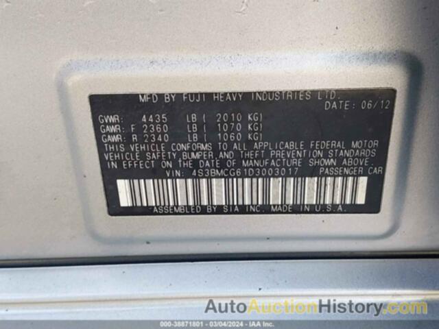 SUBARU LEGACY 2.5I PREMIUM, 4S3BMCG61D3003017