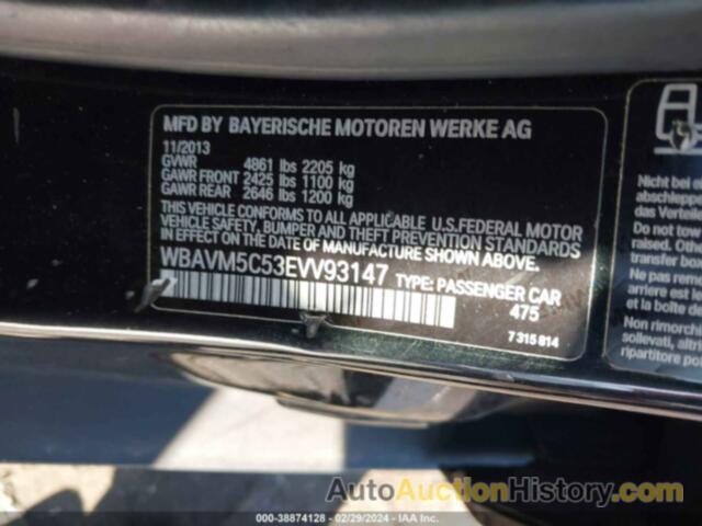 BMW X1 XDRIVE35I, WBAVM5C53EVV93147