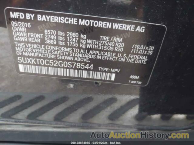 BMW X5 EDRIVE XDRIVE40E, 5UXKT0C52G0S78544
