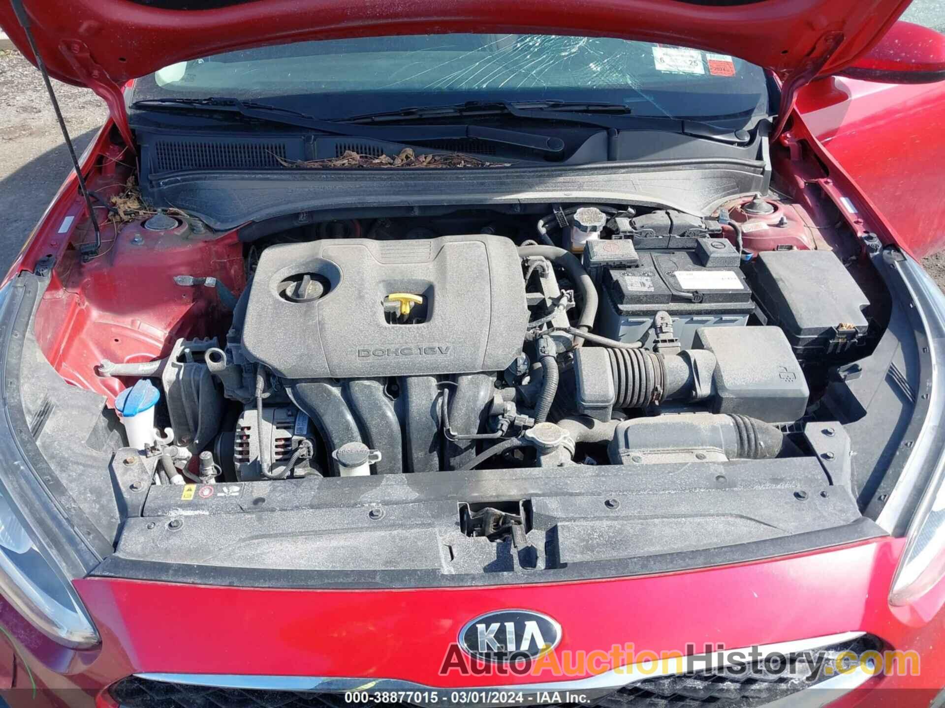 KIA FORTE S, 3KPF34AD3KE027245