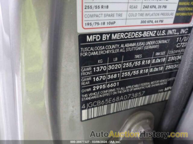 MERCEDES-BENZ R 350 4MATIC, 4JGCB65E68A073857