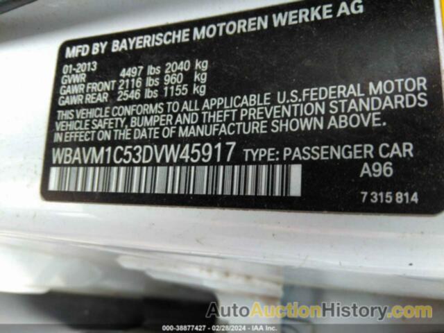 BMW X1 SDRIVE28I, WBAVM1C53DVW45917