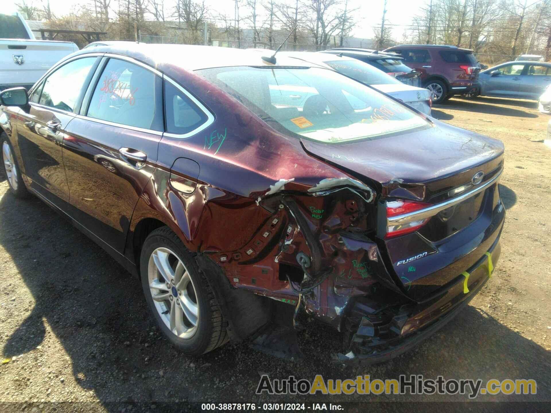 FORD FUSION SE, 3FA6P0HD0JR251041