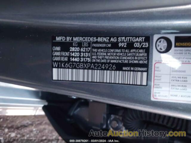 MERCEDES-BENZ S 580 4MATIC, W1K6G7GBXPA224926