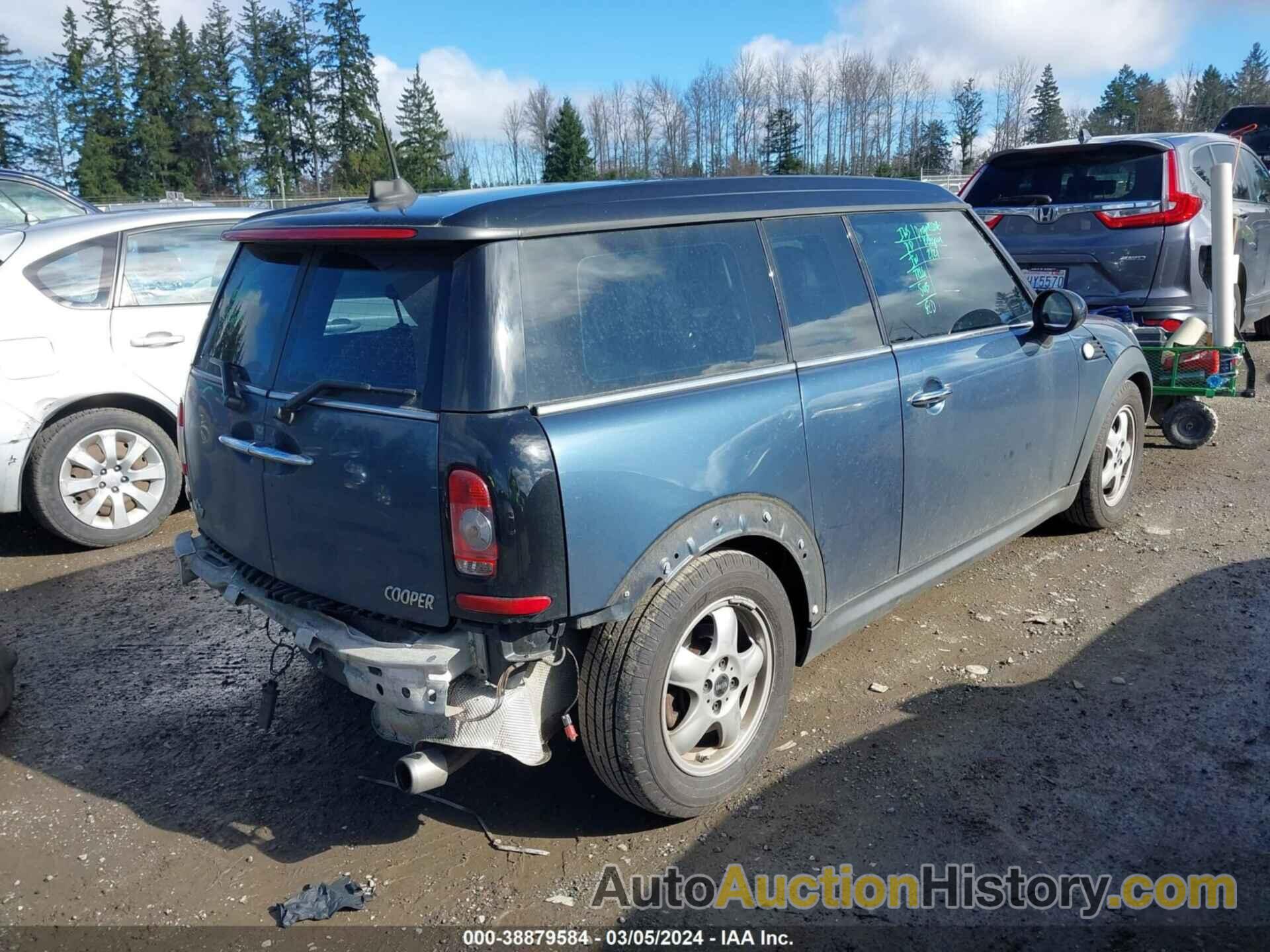 MINI COOPER CLUBMAN, WMWML3C51ATX38484