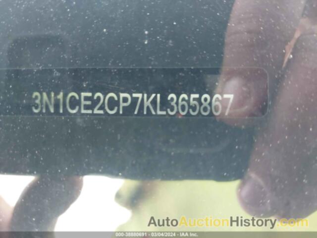 NISSAN VERSA NOTE S, 3N1CE2CP7KL365867