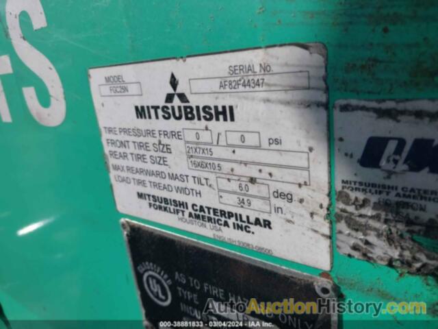 MITSUBISHI FORKLIFTS, AF82F44347