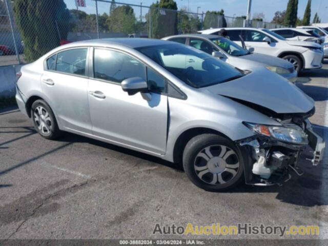 HONDA CIVIC HYBRID HYBRID L, 19XFB4F3XEE200833