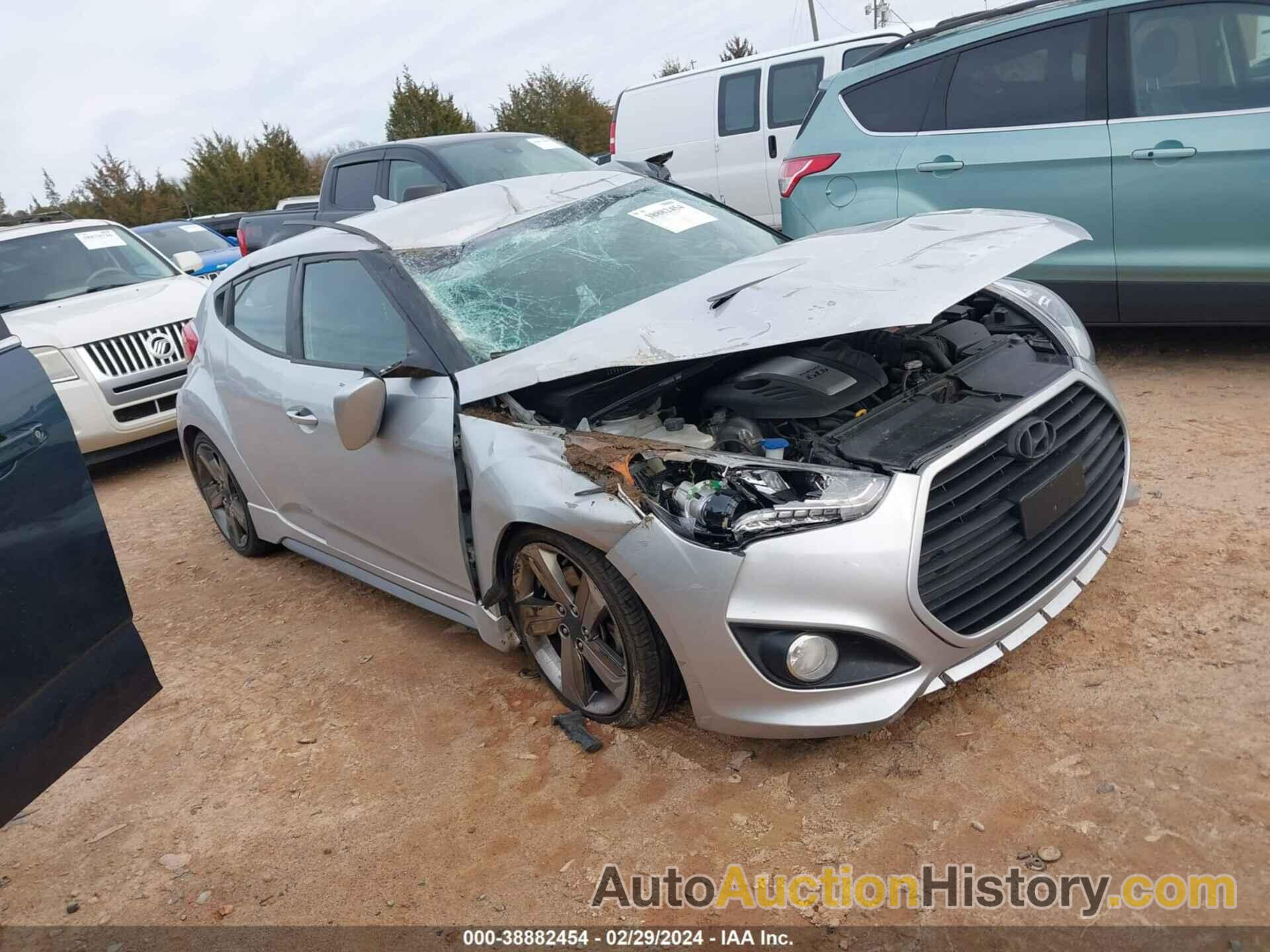 HYUNDAI VELOSTER TURBO W/BLACK, KMHTC6AE3EU186453