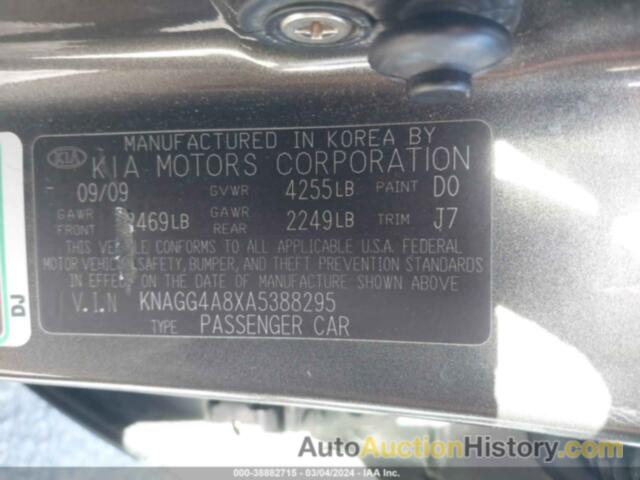 KIA OPTIMA LX, KNAGG4A8XA5388295