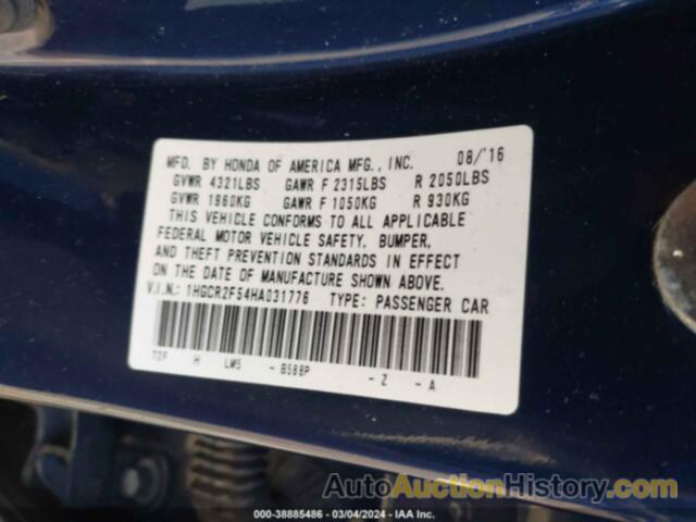 HONDA ACCORD SPORT, 1HGCR2F54HA031776