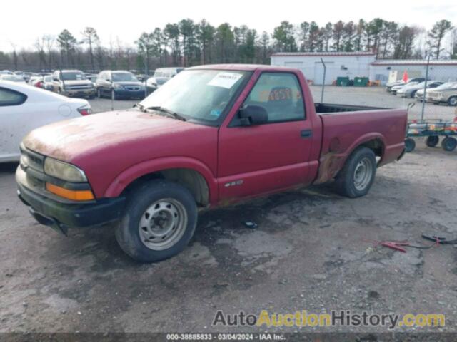 CHEVROLET S-10 FLEETSIDE, 1GCCS1442WK269897