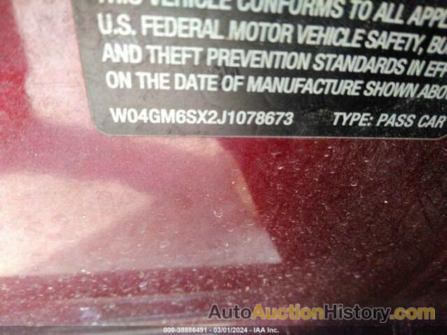 BUICK REGAL SPORTBACK PREFERRED II, W04GM6SX2J1078673