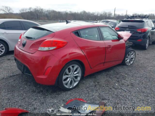 HYUNDAI VELOSTER BASE W/GRAY, KMHTC6AD2CU060377