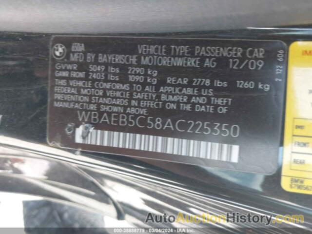 BMW 650I, WBAEB5C58AC225350