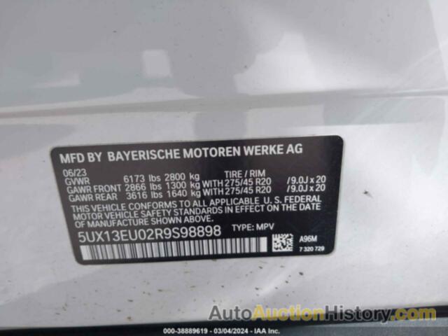 BMW X5 SDRIVE40I, 5UX13EU02R9S98898