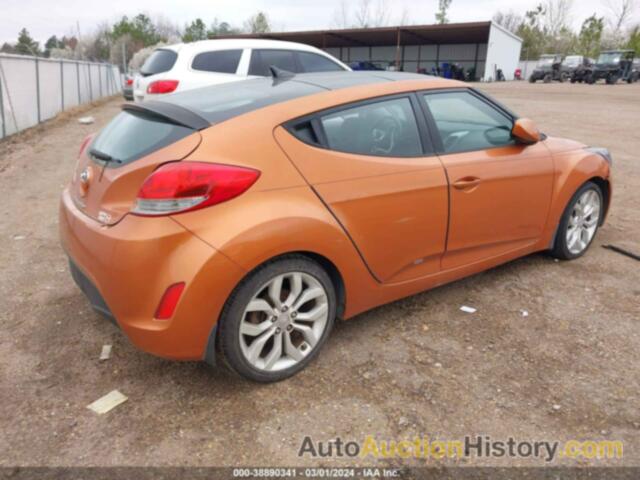 HYUNDAI VELOSTER BASE W/BLACK, KMHTC6ADXCU045500