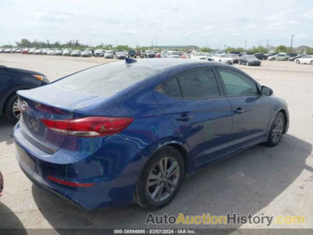 HYUNDAI ELANTRA SEL, 5NPD84LF0JH393472