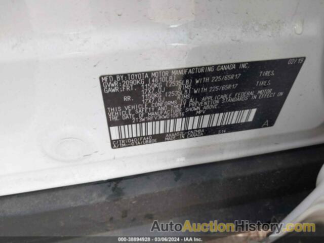 TOYOTA RAV4 XLE, 2T3W1RFV3KW010616