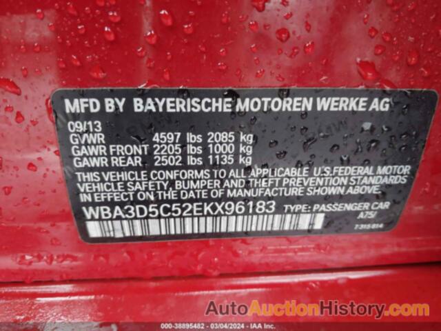 BMW 328D XDRIVE, WBA3D5C52EKX96183