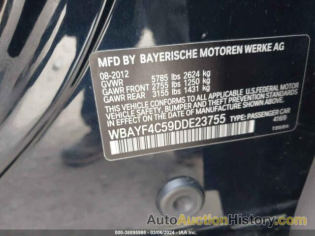 BMW 740LI XDRIVE, WBAYF4C59DDE23755