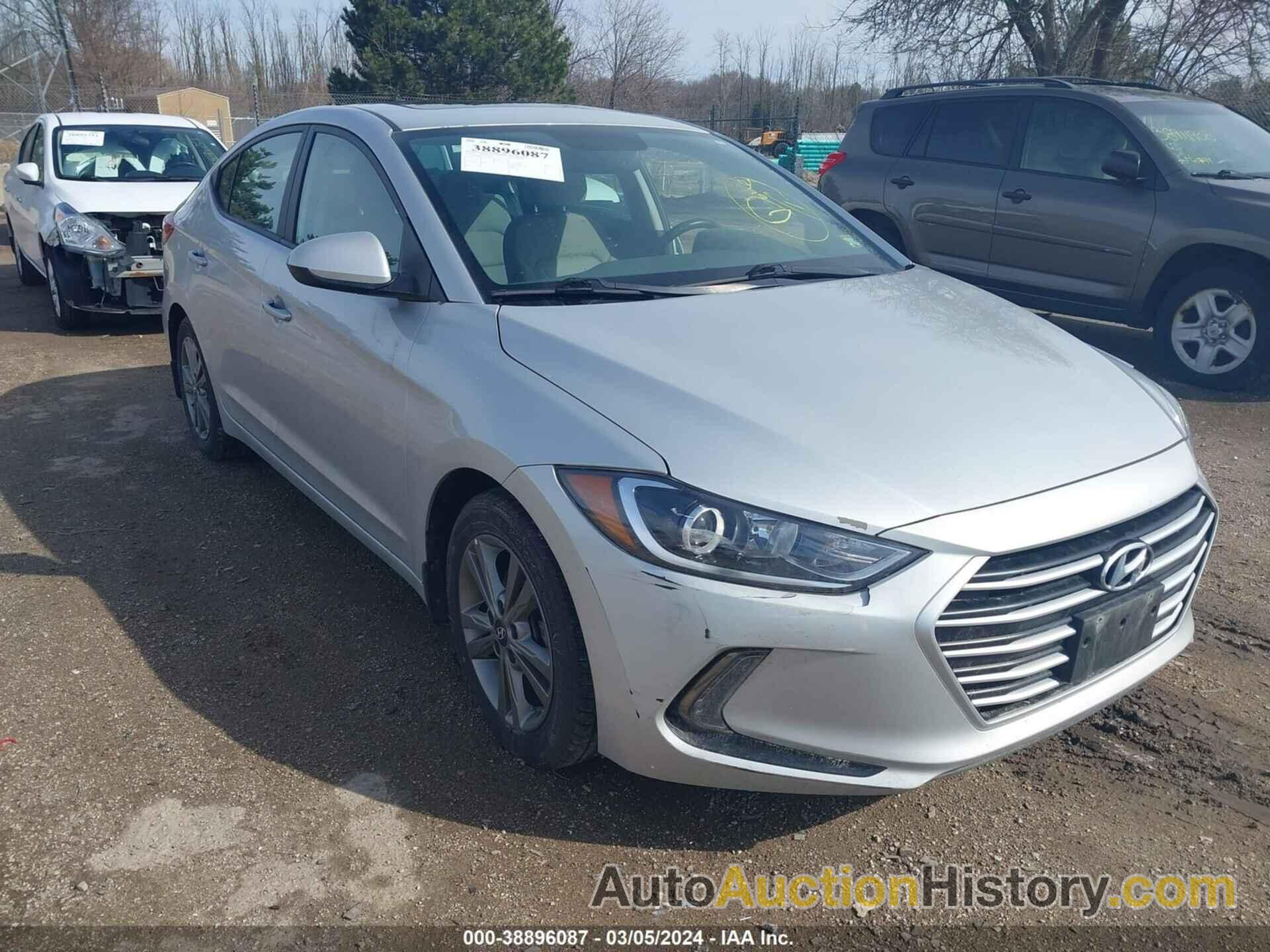 HYUNDAI ELANTRA SEL/VALUE/LIMITED, 5NPD84LF5JH270315