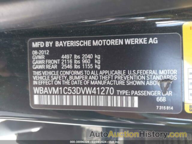 BMW X1 SDRIVE28I, WBAVM1C53DVW41270