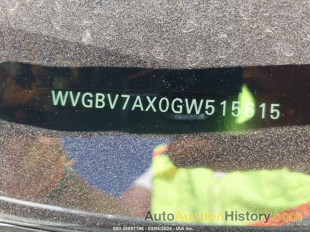 VOLKSWAGEN TIGUAN S/SE/SEL/R-LINE, WVGBV7AX0GW515615