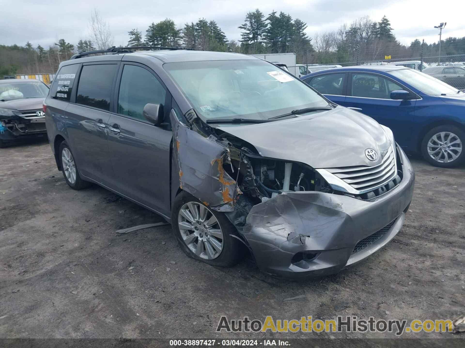 TOYOTA SIENNA XLE PREMIUM 7 PASSENGER, 5TDDK3DC1FS102771