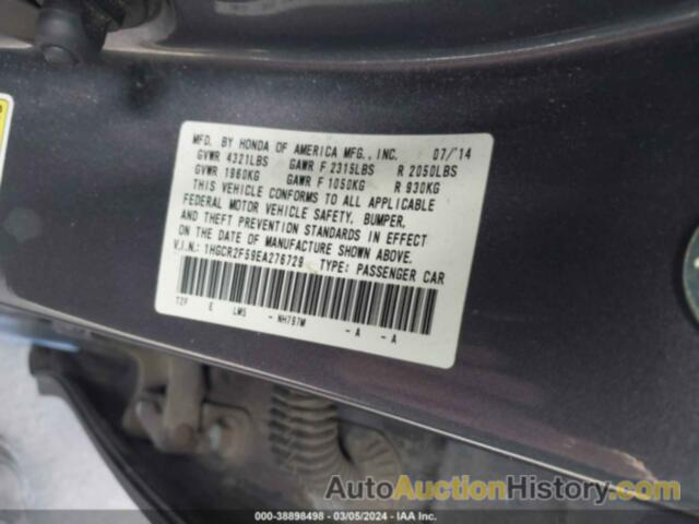 HONDA ACCORD SPORT, 1HGCR2F59EA276729