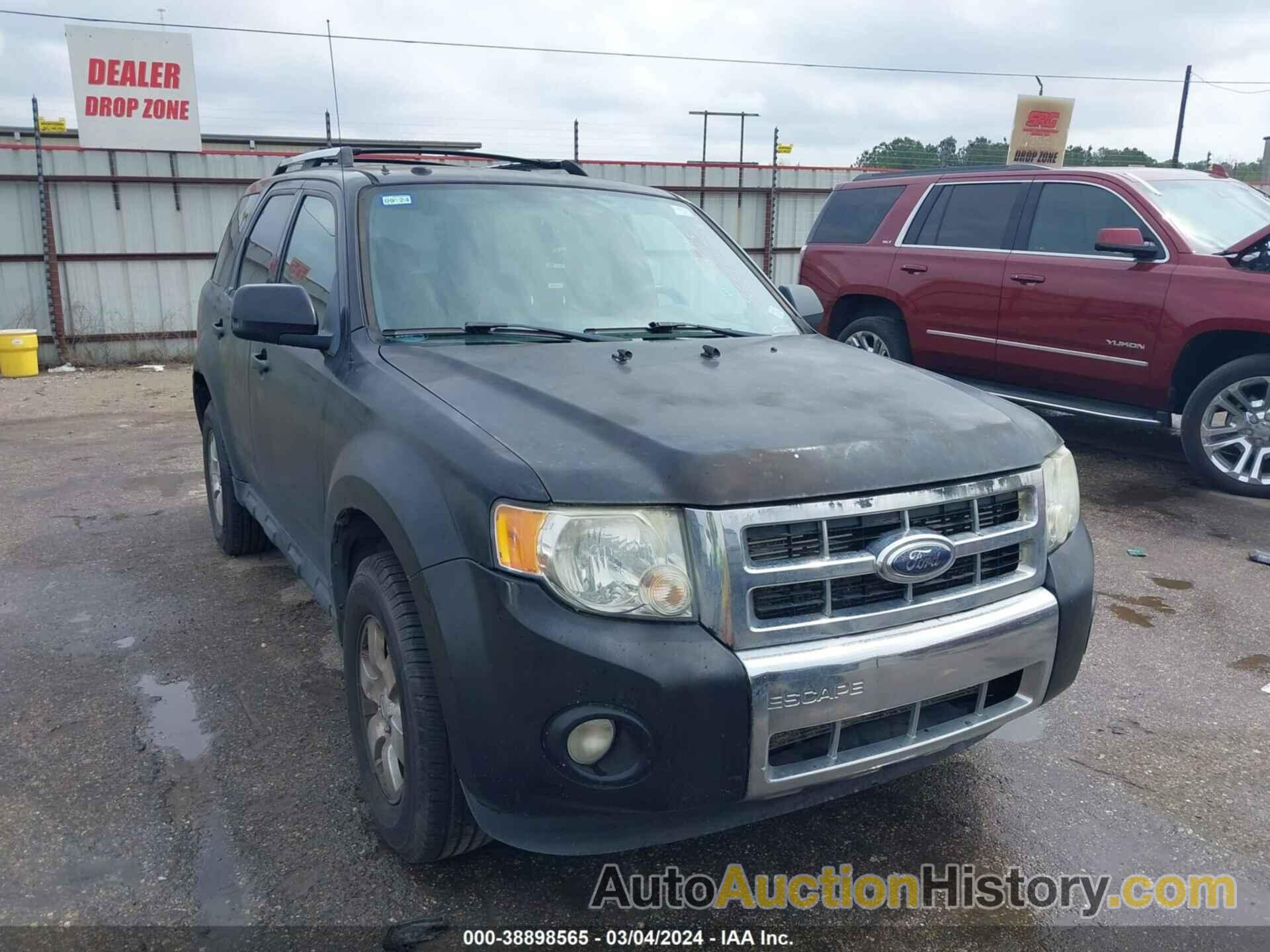FORD ESCAPE LIMITED, 1FMCU94709KC26260