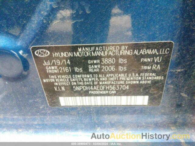 HYUNDAI ELANTRA SE, 5NPDH4AE0FH563704