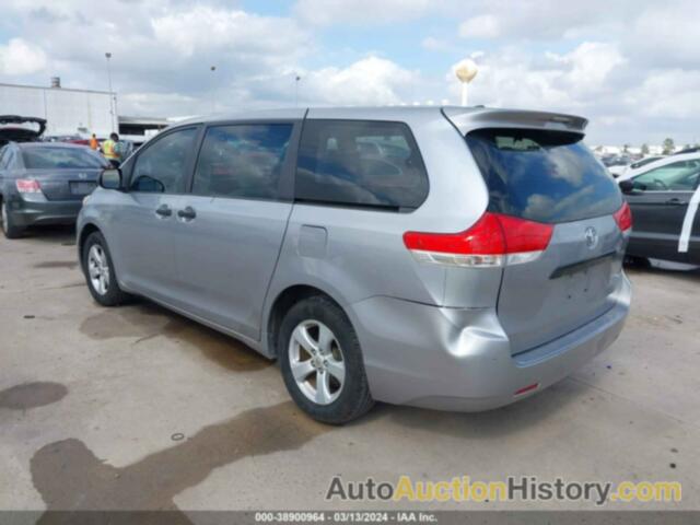 TOYOTA SIENNA BASE 7 PASSENGER, 5TDKA3DC5CS012299