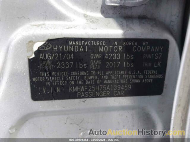 HYUNDAI SONATA GL, KMHWF25H75A139459