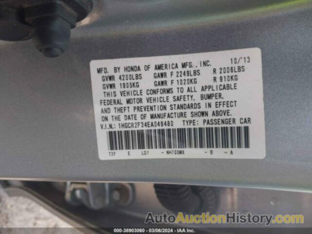 HONDA ACCORD LX, 1HGCR2F34EA049480