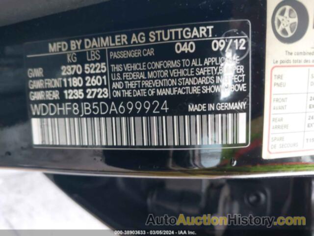 MERCEDES-BENZ E 350 4MATIC, WDDHF8JB5DA699924