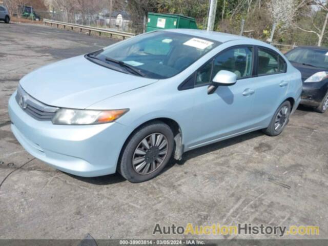 HONDA CIVIC LX, 2HGFB2F57CH568248