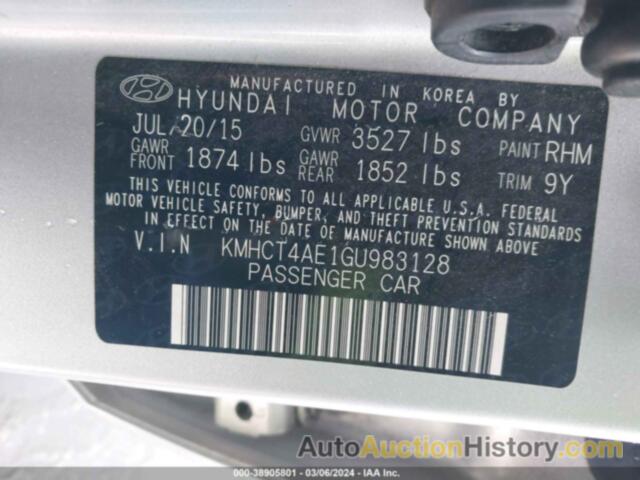 HYUNDAI ACCENT SE, KMHCT4AE1GU983128