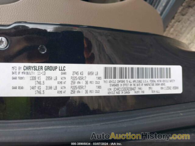 CHRYSLER TOWN & COUNTRY TOURING-L, 2C4RC1CG5ER238467