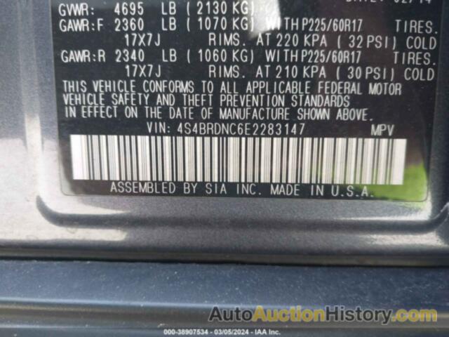 SUBARU OUTBACK 3.6R LIMITED, 4S4BRDNC6E2283147