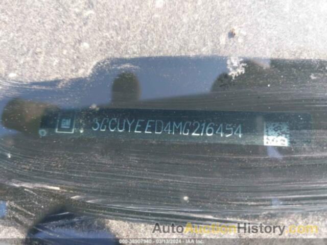 CHEVROLET SILVERADO 1500 4WD  SHORT BED RST, 3GCUYEED4MG216454