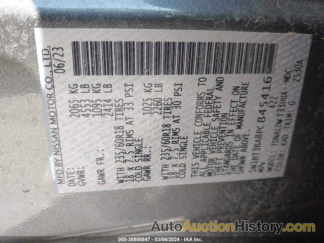 NISSAN ROGUE SV FWD, 5N1BT3BA8PC845416