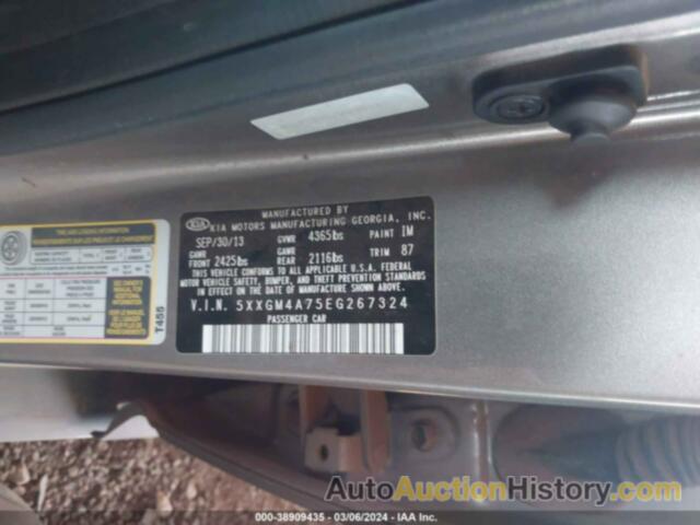 KIA OPTIMA LX, 5XXGM4A75EG267324