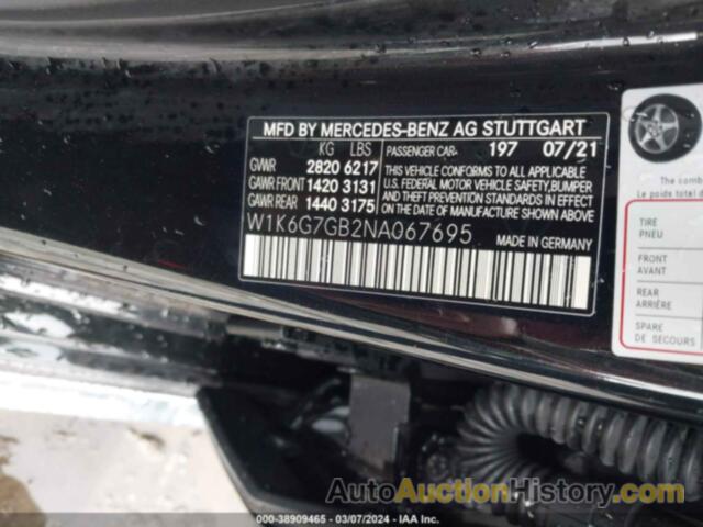 MERCEDES-BENZ S 580 4MATIC, W1K6G7GB2NA067695