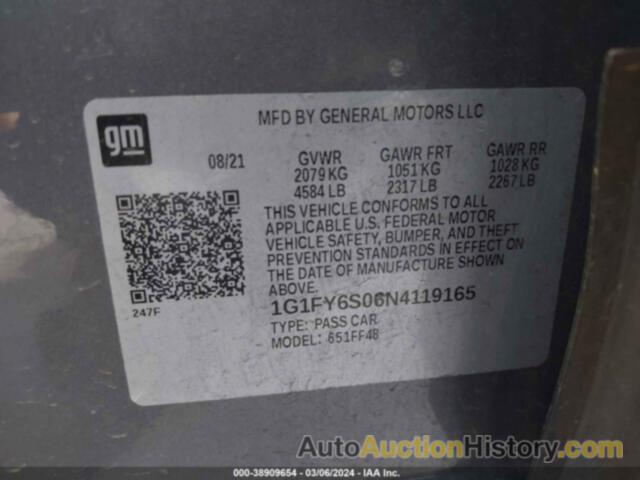 CHEVROLET BOLT EUV FWD LT, 1G1FY6S06N4119165