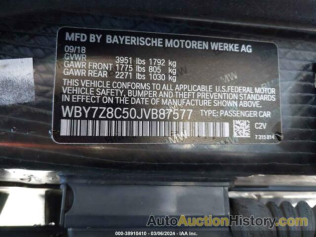 BMW I3 S REX, WBY7Z8C50JVB87577